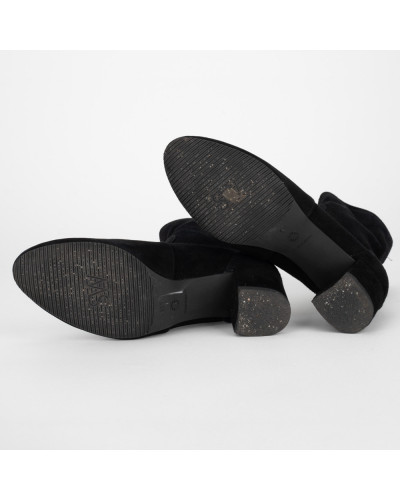 Stuart Weitzman Botki czarne zamszowe yuliana