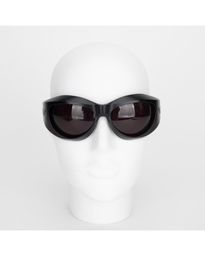 Bottega Veneta Czarne sportowe okulary