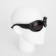 Bottega Veneta Czarne sportowe okulary