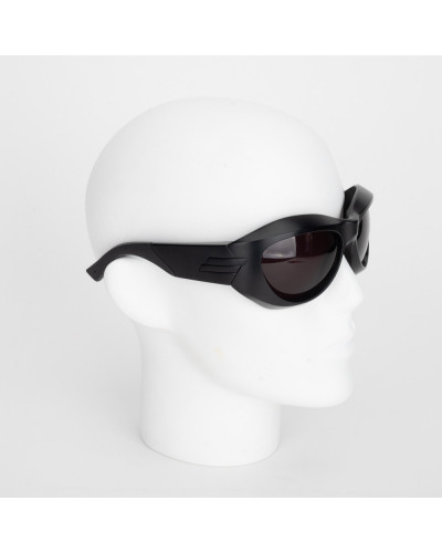 Bottega Veneta Czarne sportowe okulary
