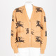 Burberry Sweter beżowy w logo