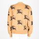 Burberry Sweter beżowy w logo