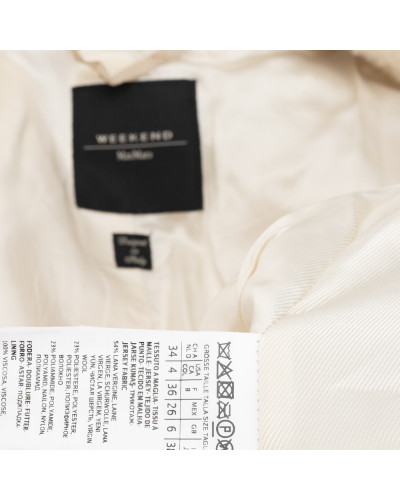 Max Mara weekend futrzana bezowa kurtka