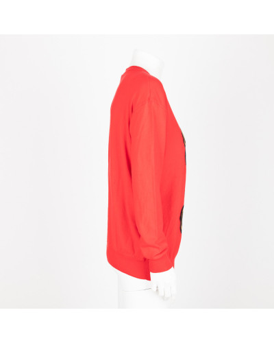 Moschino Sweter czerwony z misiem