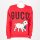 Gucci Bluza czerwona z pieskiem