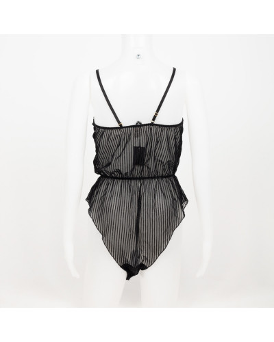 Le Petit Trou czarne body w paski