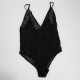 Le Petit Trou czarne body w kropki