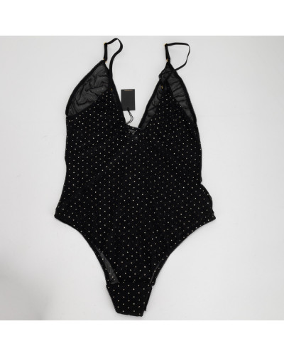Le Petit Trou czarne body w kropki