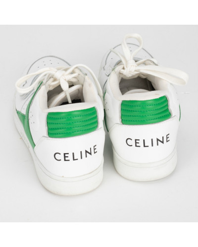 Celine Buty sportowe biało-zielone