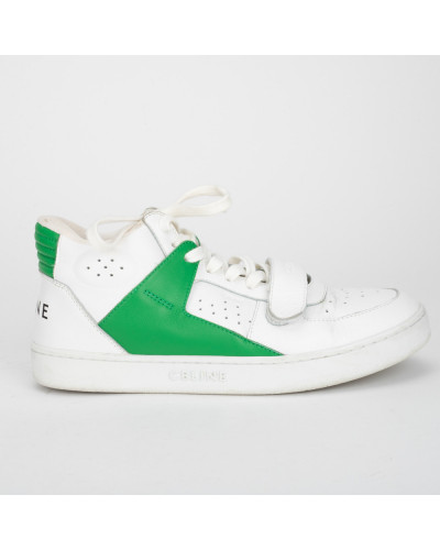 Celine Buty sportowe biało-zielone