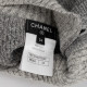 Chanel  Ubranie sweter szary ze świecacą nitką
