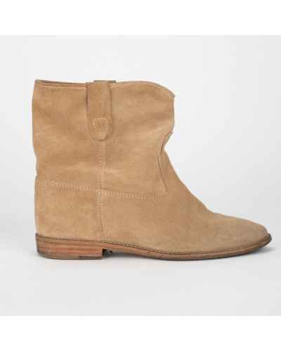 Isabel Marant Buty beżowe botki