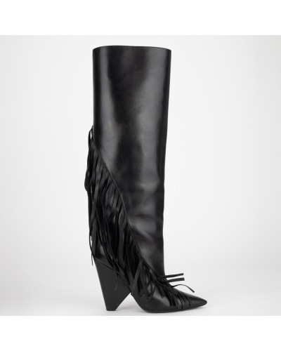 Saint Laurent  Buty czarne długie kozaki