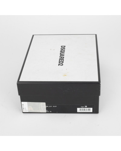 Dsquared2 Buty srebrne szpilki z wiązaniem