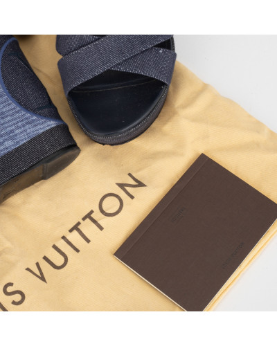 Louis Vuitton Buty jeansowe koturny
