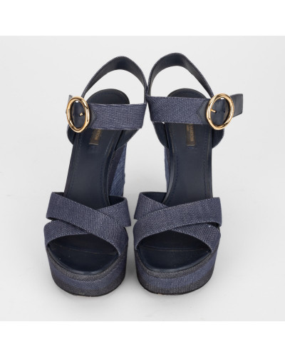 Louis Vuitton Buty jeansowe koturny