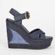 Louis Vuitton Buty jeansowe koturny