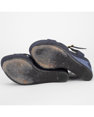 Louis Vuitton Buty jeansowe koturny