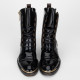 Louis Vuitton Buty czarne botki ze zlotym suwakiem