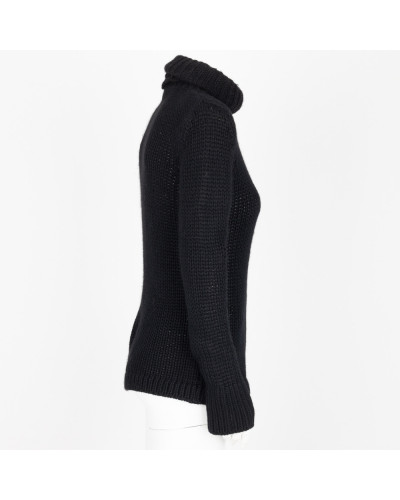 Max Mara Sweter czarny z golfem
