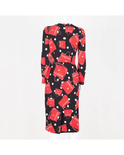 Dolce & Gabbana Ubranie sukienka czarna w torby