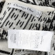 Dior Ubranie sukienka biało-czarna z frędzlami