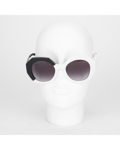 Chanel  Okulary biało-czarne