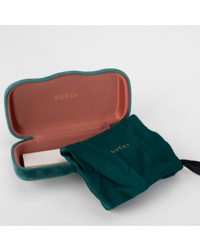 Gucci Akcesoria okulary brokatowe zielone