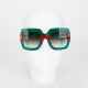Gucci Akcesoria okulary brokatowe zielone