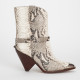 Isabel Marant Buty botki na obcasie z wężowej skóry