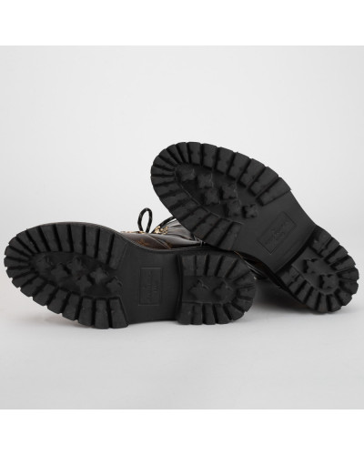 Louis Vuitton Buty brązowe botki w monogram