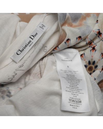Dior Ubranie t-shirt biały ze wzorem na przodzie