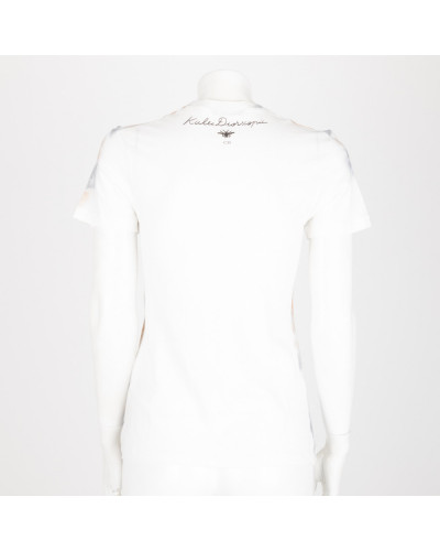 Dior Ubranie t-shirt biały ze wzorem na przodzie
