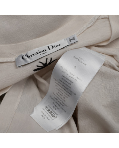 Dior Ubranie t-shirt biały z napisem