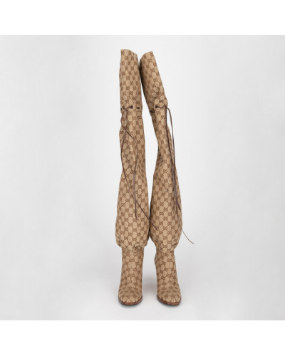 Gucci Buty długie kozaki w monogram