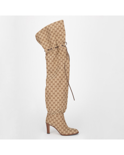 Gucci Buty długie kozaki w monogram