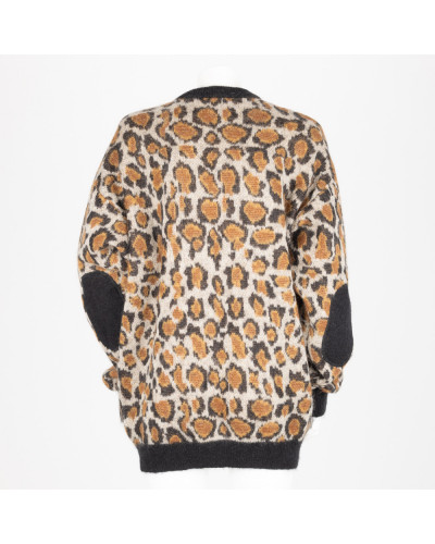 Rotate Sweter w panterke