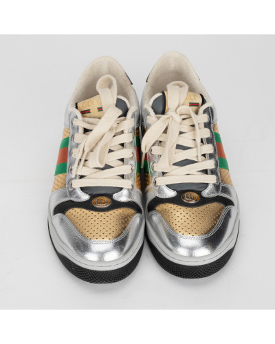 Gucci Buty sportowe srebrne