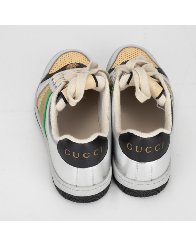 Gucci Buty sportowe srebrne
