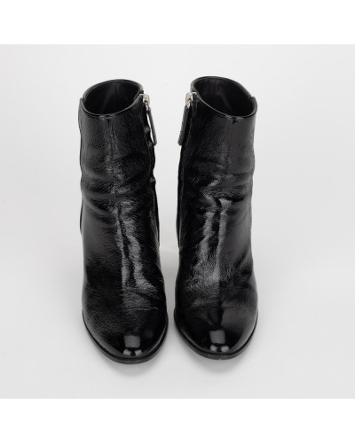 Giuseppe Zanotti  Botki czarne lakierowane
