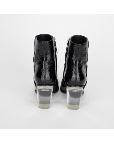 Giuseppe Zanotti  Botki czarne lakierowane