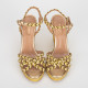 Aquazzura Koturny złote