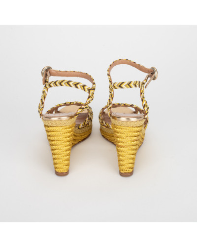 Aquazzura Koturny złote
