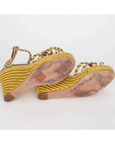 Aquazzura Koturny złote