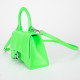 Balenciaga Torby zielona torebka z paskiem Hourglass