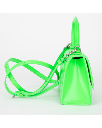 Balenciaga Torby zielona torebka z paskiem Hourglass