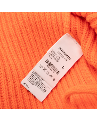 MSGM Sweter pomarnczowy w serek