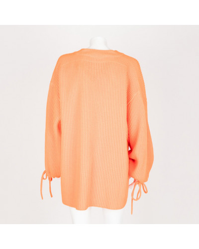 MSGM Sweter pomarnczowy w serek