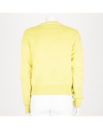 Pinko Sweter zielony z logo