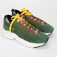 Acne Studios Buty zielone sneakersy ROCKAWAY